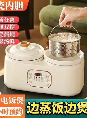 德国无涂层陶瓷内胆双胆电饭煲