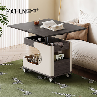 博纯方糖小推车茶几客厅家用2025新款轻奢高级感折叠移动边几