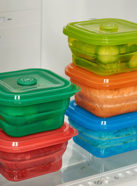 韩国正品代购living creator折叠硅胶盒保鲜低温慢煮400ml食品级