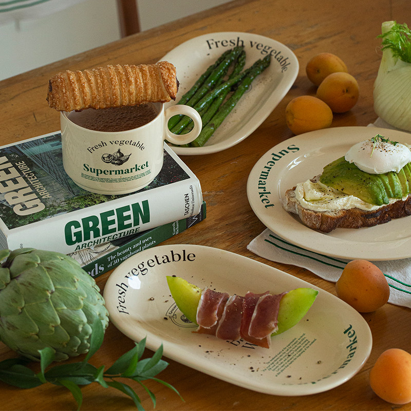 韩国复古无花果系列陶瓷马克杯