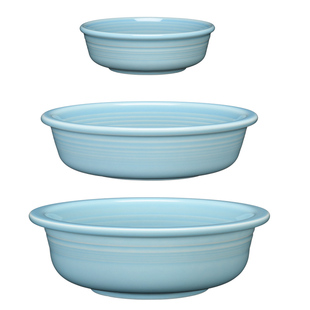 美国进口 宠物碗釉色全玻璃无铅瓷器sky天空蓝 Fiesta Petware