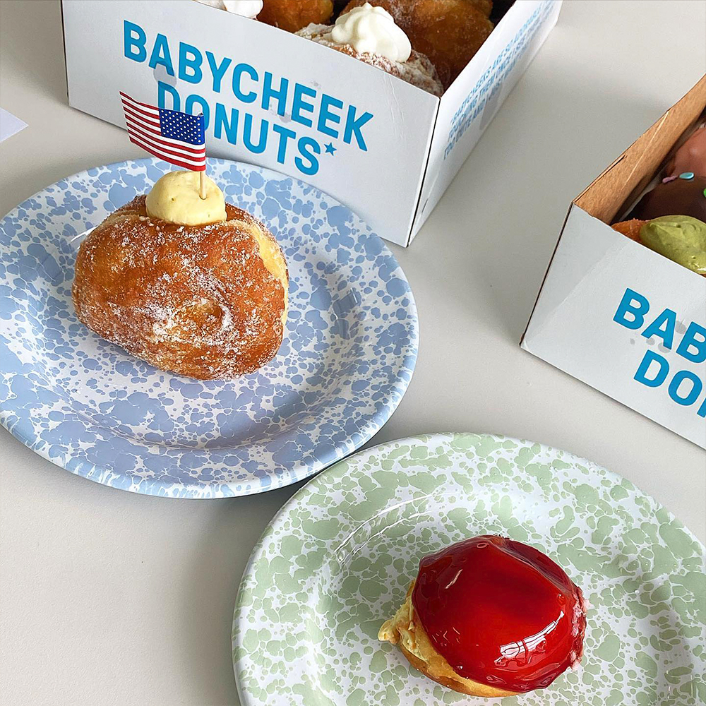 美国cc搪瓷泼墨马克杯麦片碗