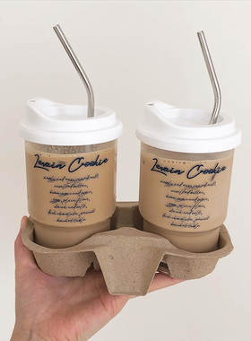 韩国代购bracket table随手杯分层咖啡杯密胺材质可装热水ins同款