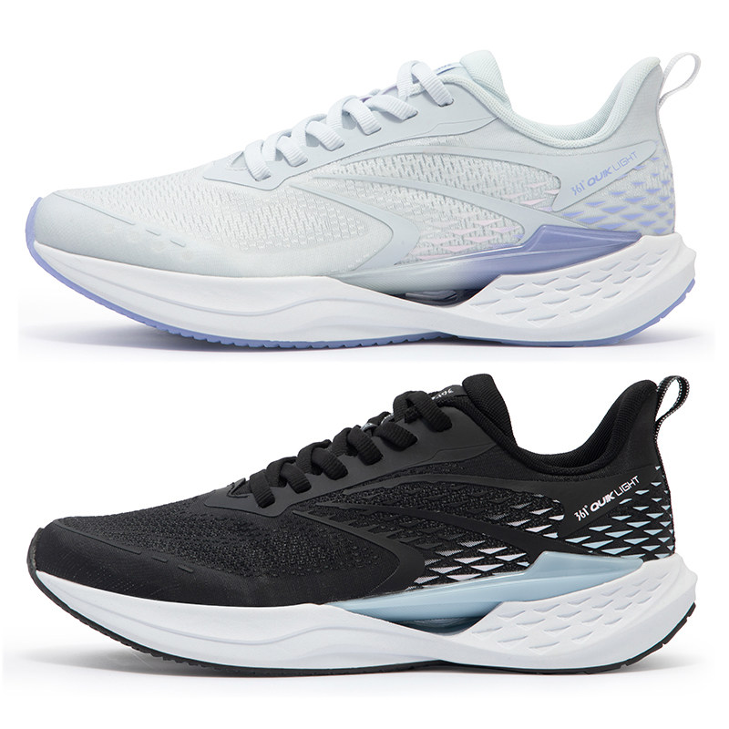 飞鱼|361运动鞋女鞋2024秋季新款361度q弹减震网面透气跑步鞋女士