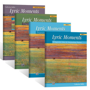 现货 正版英文原版 凯瑟琳·罗琳抒情时刻1-3册 Complete Collection/Lyric Moments Book1.2.3Catherine Rollin Alfred Music