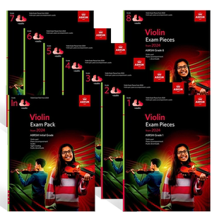 现货 英文原版 英皇考级新版2024年小提琴考级教材初级/1/2/3/4/5/6/7/8级全套 ABRSM Violin Exam Pieces from 2024 附音频