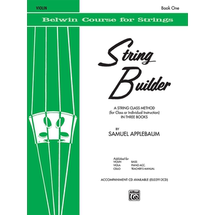 现货 正版原版 弦乐器  一册 小提琴书  String Builder  Book One【Violin Book】