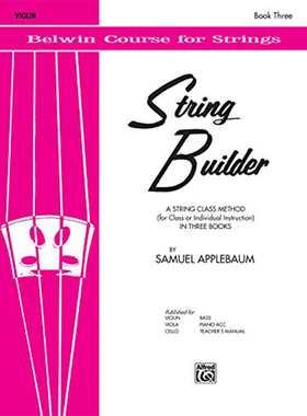 现货 正版原版 弦乐器 第三册 小提琴手册 String Builder Book Three【Violin Book】
