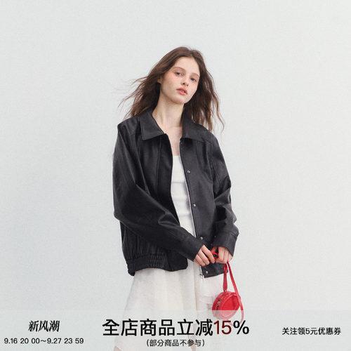 SPEARYOUTH韩系常规皮衣外套