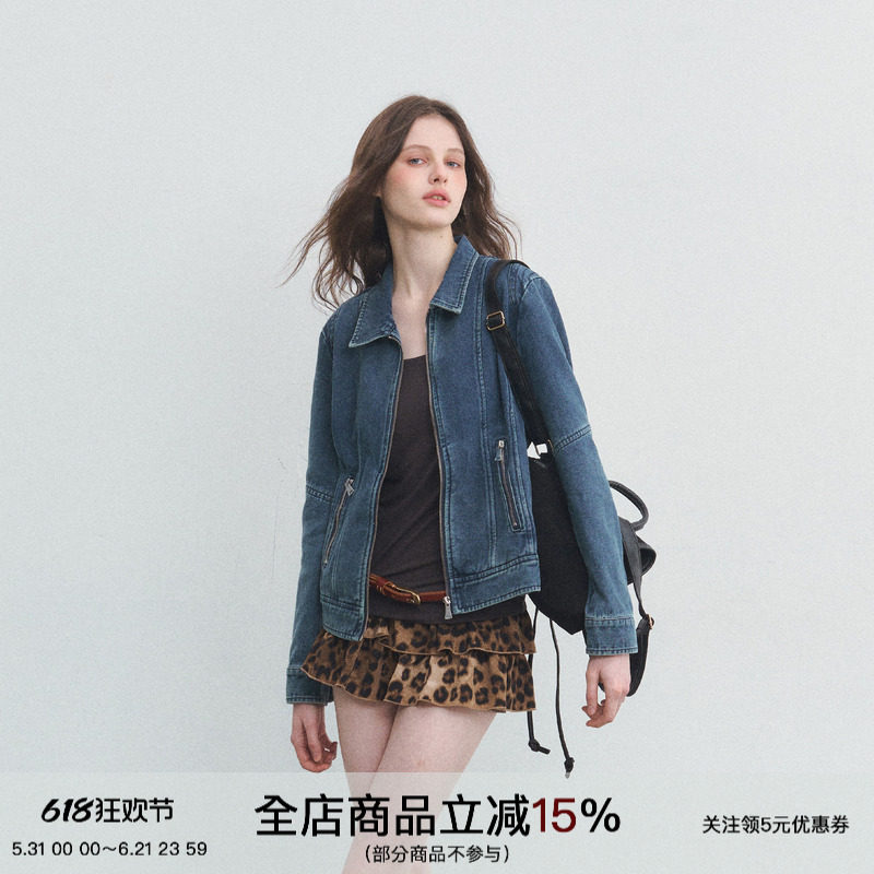 SPEAR YOUTH“特调水洗蓝”原牛重工洗水丹宁短款牛仔外套上衣
