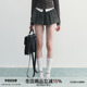 miu系身材 SPEAR YOUTH 韩系松紧腰学院风短裙百搭显瘦花苞裙