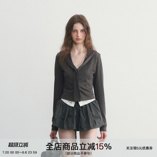 YOUTH 你 SPEAR 镜头里 上衣 假两件蕾丝外套修身 海军领长袖