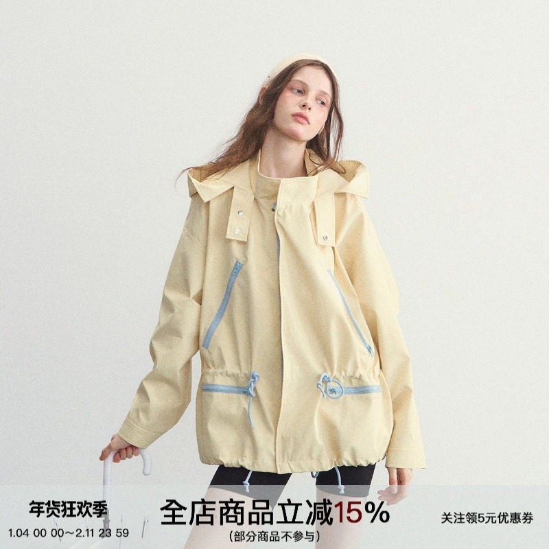 SPEAR YOUTH“一些高光”派克服户外解构韩系连帽宽松外套上衣,女装/女士精品,派克服,淘宝优惠券,粉丝福利购,淘宝优惠卷