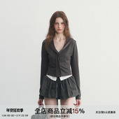 海军领长袖 SPEAR 上衣 你 假两件蕾丝外套修身 YOUTH 镜头里