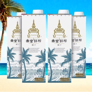 泰式鲜榨椰汁600ml*4盒海南椰奶果植物蛋白椰子汁饮料