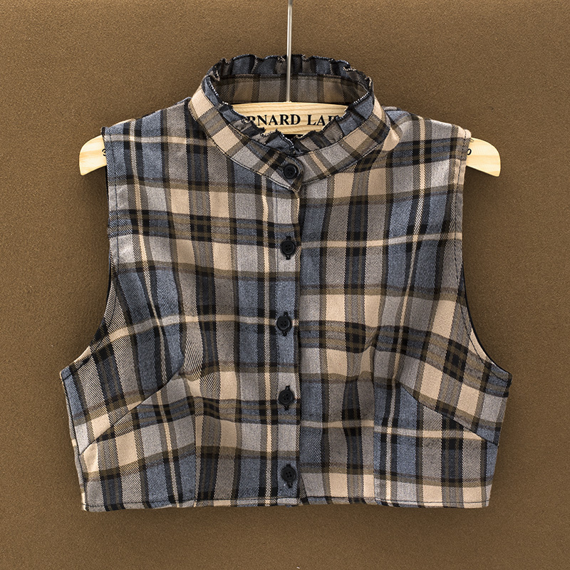 秋冬百搭风减龄加厚磨毛假领子