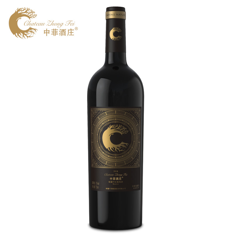 中菲 庄主珍藏马瑟兰橡木桶24月干红葡萄酒红酒年货送礼礼盒750ml