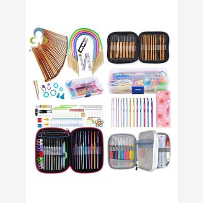 1Set Crochet Hooks Set With Case 14 Styles Knitting Needles