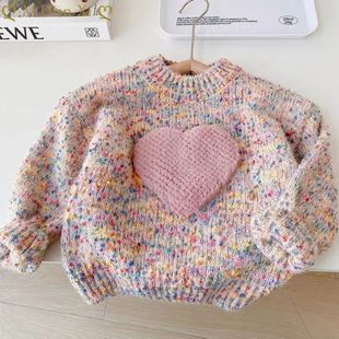 1-6Y New Winter Baby Girls Clothes Baby Sweater Toddler Love