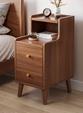 Bedside Cabinet Bedroom storage Low Table Small Nightstand