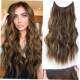 Wire Hair Extensions Invisible Clips Inch Natural