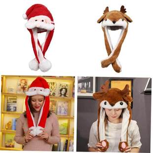 Christmas Hats Led Light Newly Cute Bunny Plush Hat