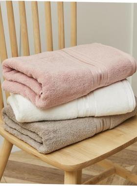 100% Cotton Bath Towel Set Absorbent Adult Bath Towels Solid