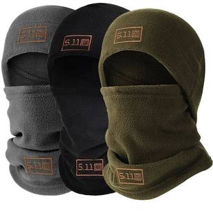Tactical Military Fleece Hat and Scarf Set, Thermal Head Cov
