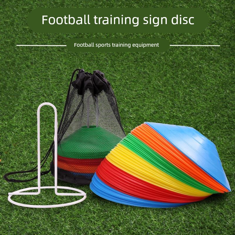 10Pcs Agility Disc Cone Set Football Training Saucer Cones M