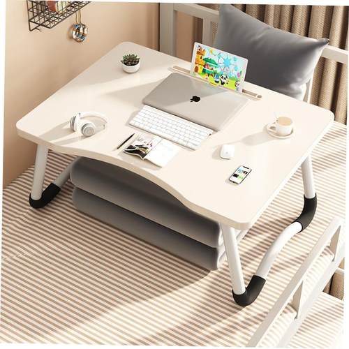 Foldable notebook student dormitory study table bed desk