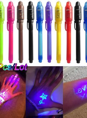 Invisible Ink Pen 12 PCS, Spy Pen with UV Light, Magic Marke