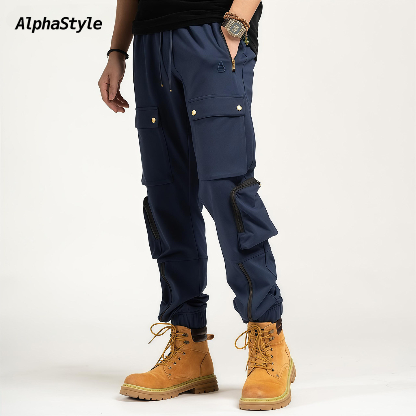 【丁禹兮同款】秋冬季厚款工装裤