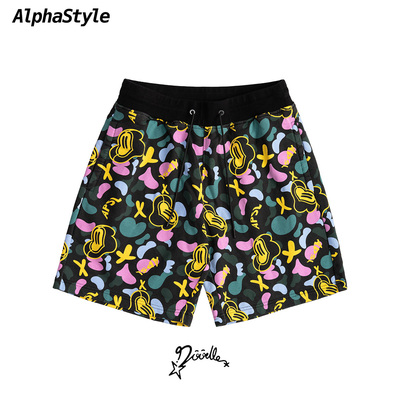 Doodle联名款涂鸦印花潮流短裤
