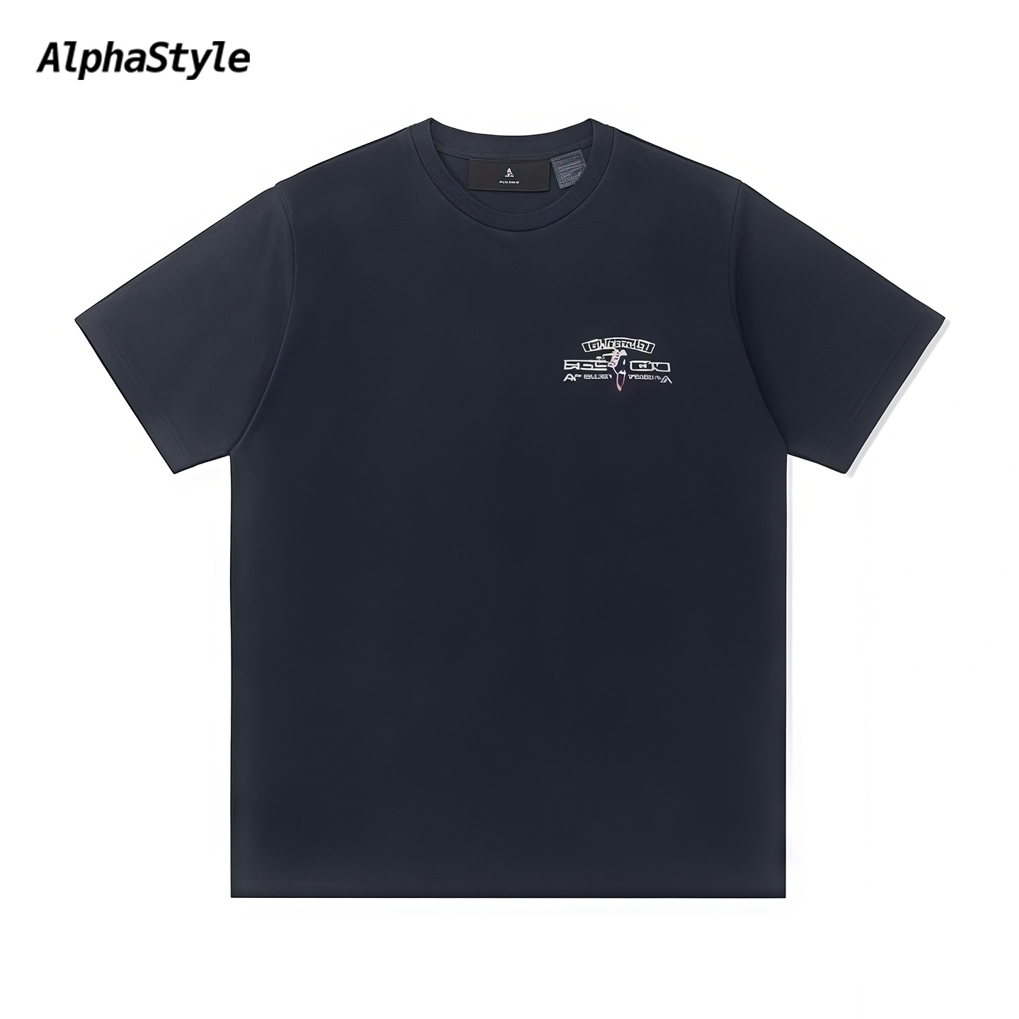 夏季绣花T恤休闲运动透气舒适