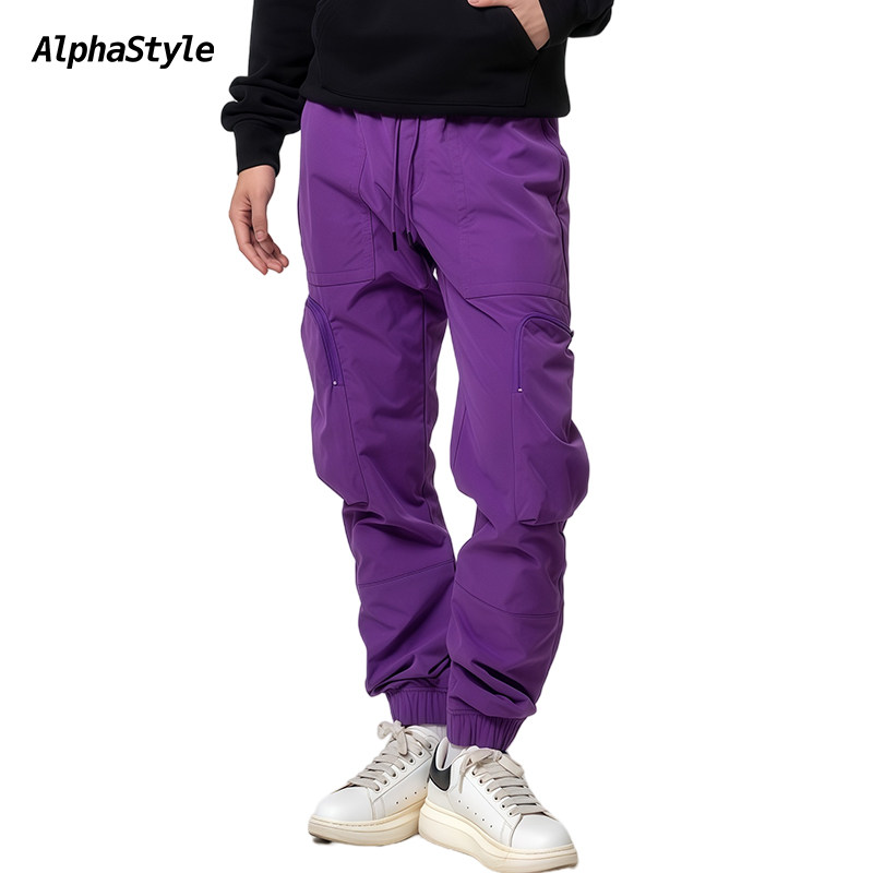 AlphaStyle秋多巴胺工装长裤美式