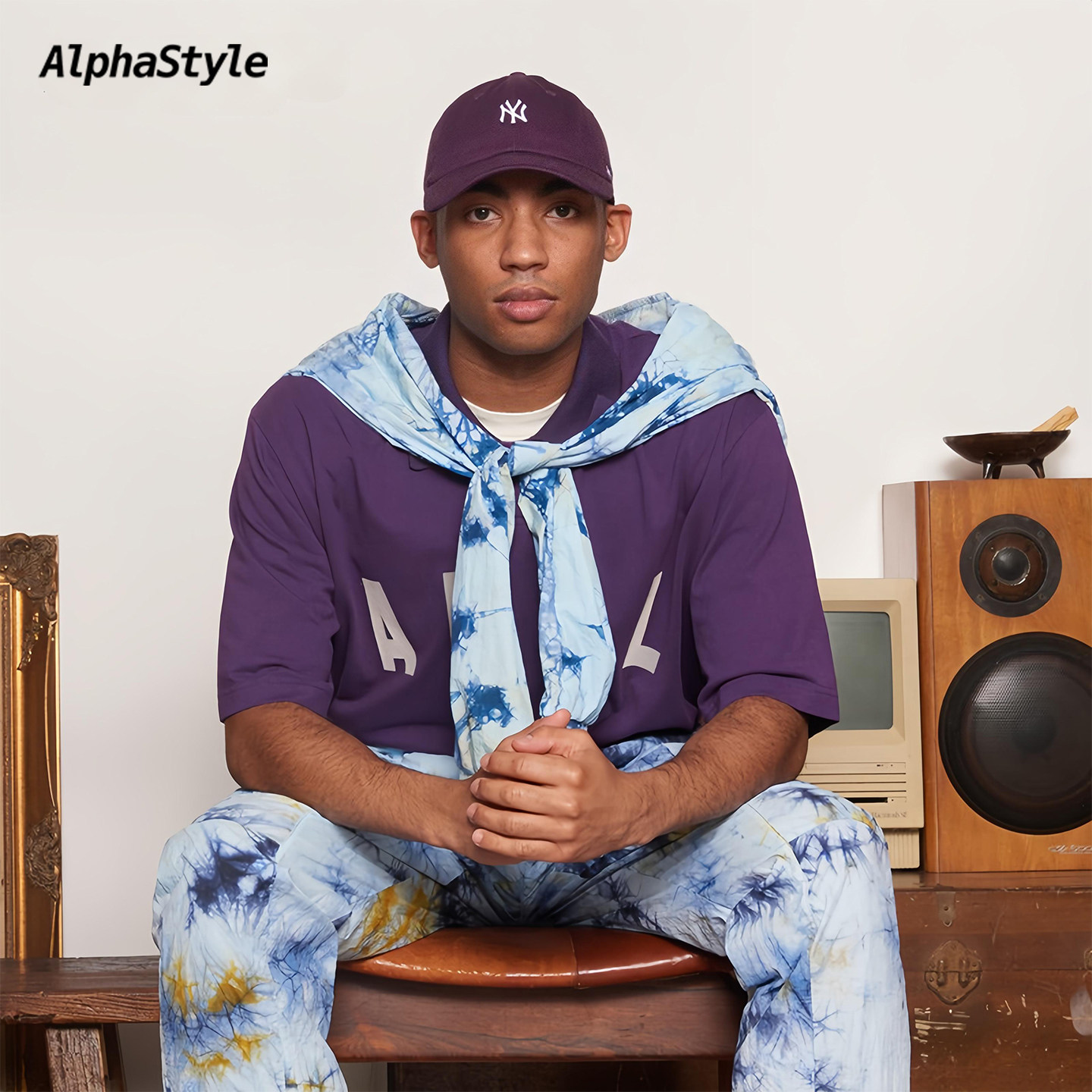 AlphaStyle短袖情侣款纯棉Polo衫