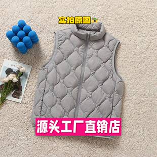 特别特羽绒服女款秋冬新款立领百搭女马甲女时尚温暖休闲薄款轻便