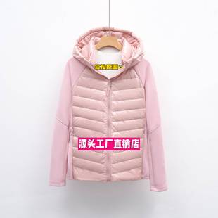 石狮浪印户外平湖驰新秋冬新款轻薄服女简约休闲连帽户外跑步健身