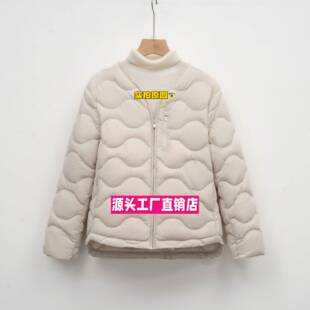 泉州鲁鲁森羽绒服寒冬思羽白鸭绒新国标修身领纯色简约圆领保暖服