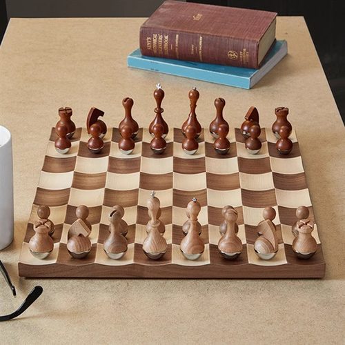 umbra加拿大不倒翁实木国际象棋