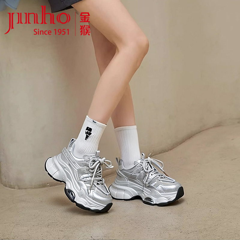 金猴女鞋老爹鞋2025年新款