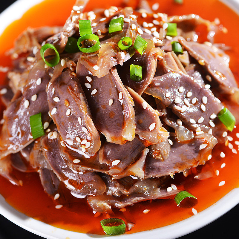 双味鸭胗260g麻辣鸭肫凉菜凉拌菜酒店饭店半成品冷菜食材开袋即食