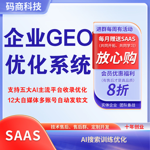 企业GEO优化系统贴牌Deepseek搜索AI关键词排名推广源码营销代理