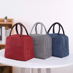 手提便当包保温包饭盒袋午餐包带饭包饭盒收纳袋上班学生新款式