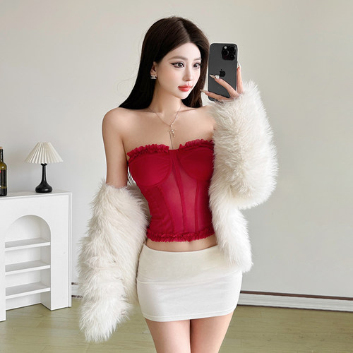 显瘦抹胸背心收腰百搭内搭上衣女