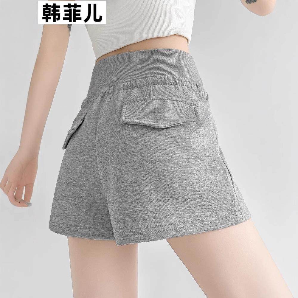 维多利亚质量美式抽绳休闲运动短裤女2025新款夏季显瘦a字热辣妹