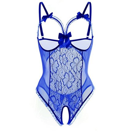 速发Open Bra Crotch Women Lace Sexy Lingerie Hot Transparent