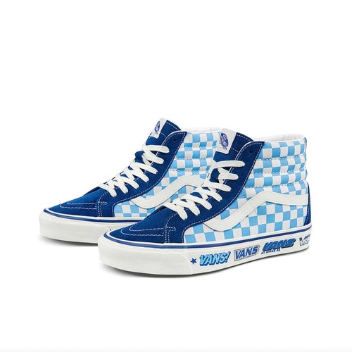 Vans SK8-Hi 潮流经典 复古百搭 帆布 高帮棋盘格 VN0A5KRIA5I