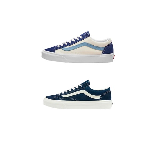Vans Style 36 棋盘格 潮流透气 休闲复古 防滑耐磨 帆布拼接板鞋