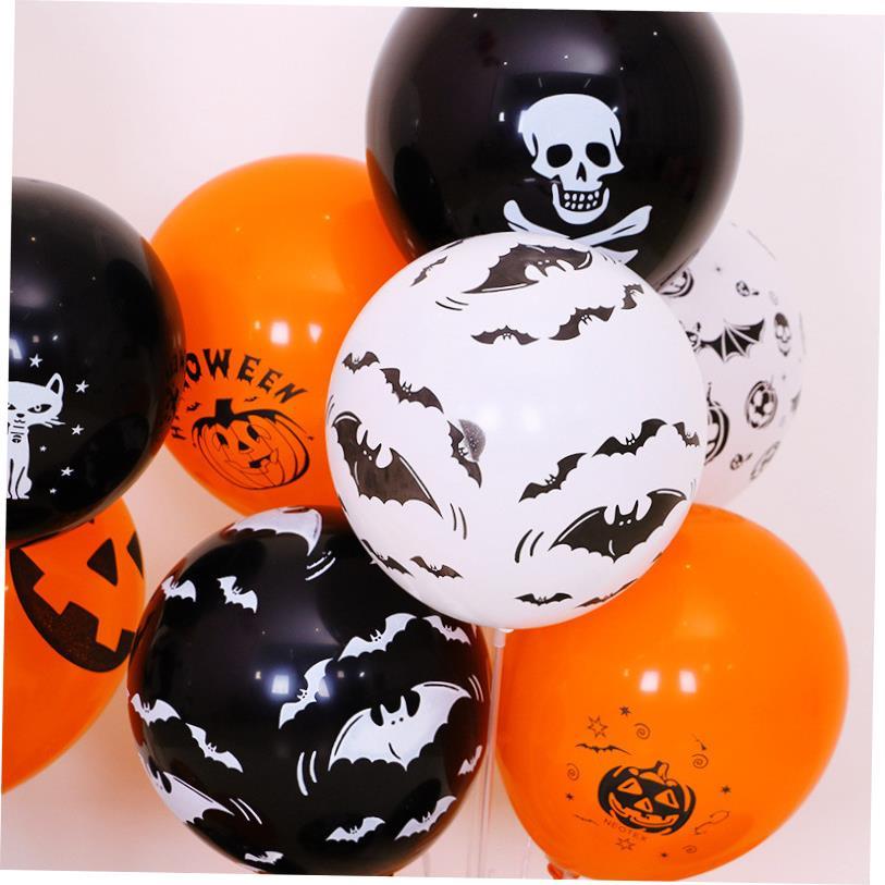100pcs Halloween Balloon 12 inch Printed Pumpkin Bar Party